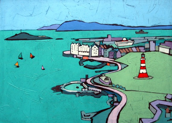 PLYMOUTH HOE by Colin Ruffell