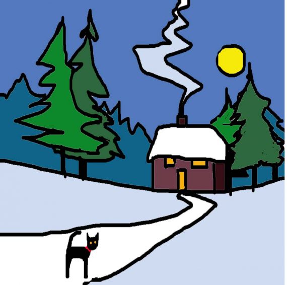 XMAS COTTAGE card